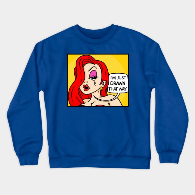 Drawn That Way Crewneck Sweatshirt by blairjcampbell